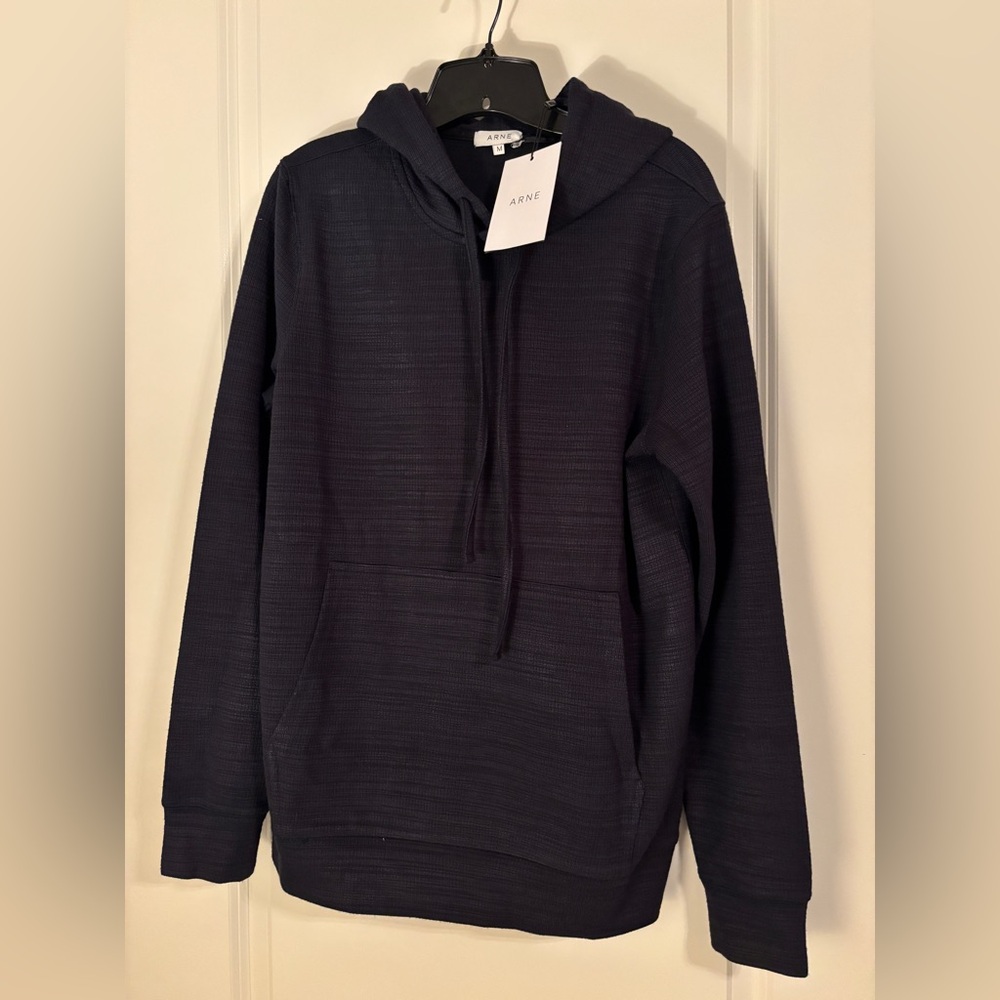 Men’s ARNE NWT Navy Blue Hoodie- Size Medium